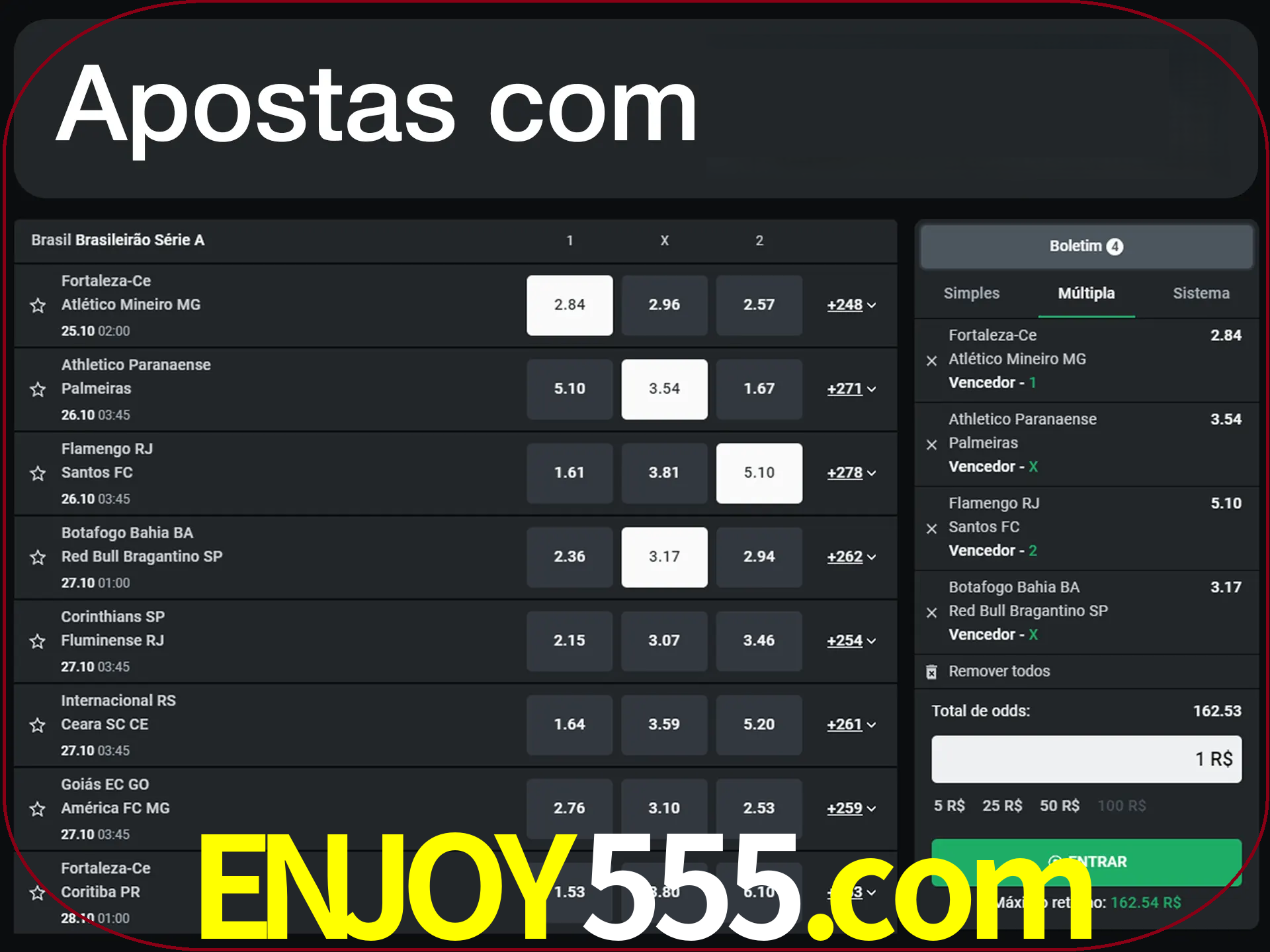 Aposte em vários diciplines com LeonBet.