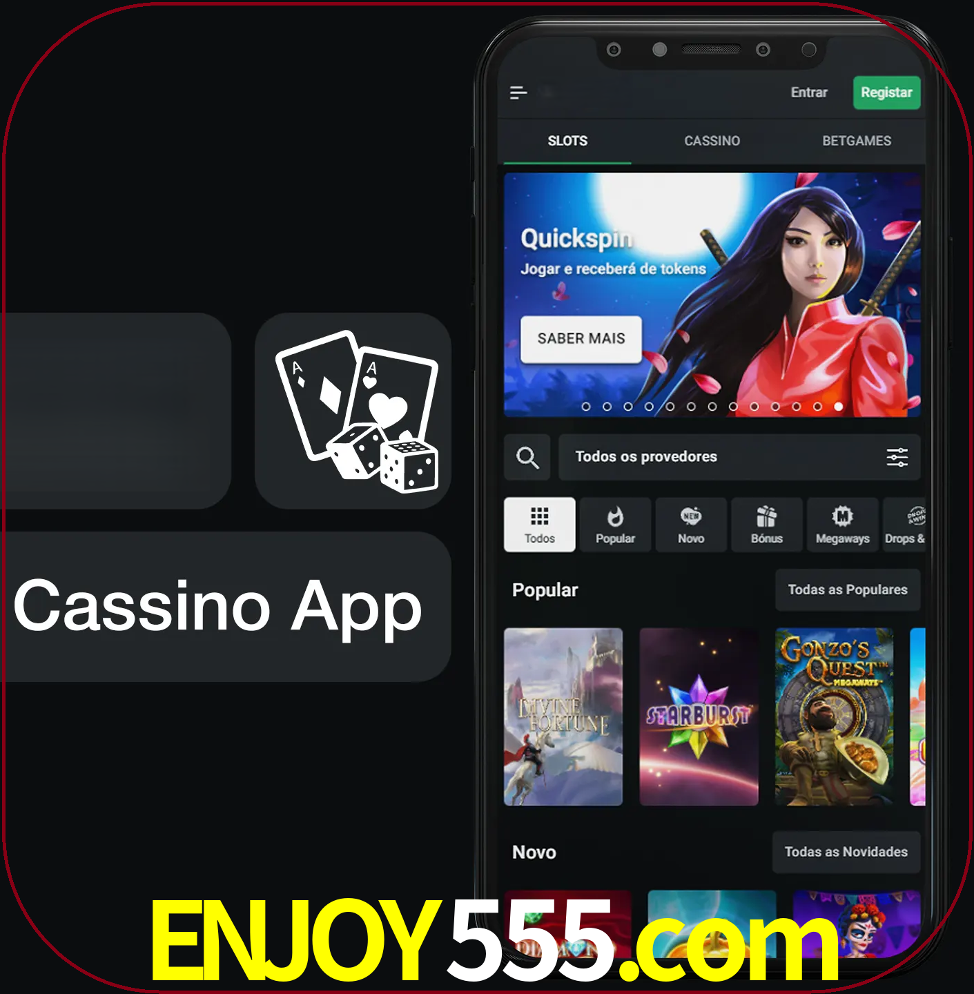 Jogue jogos de cassino e ganhe.