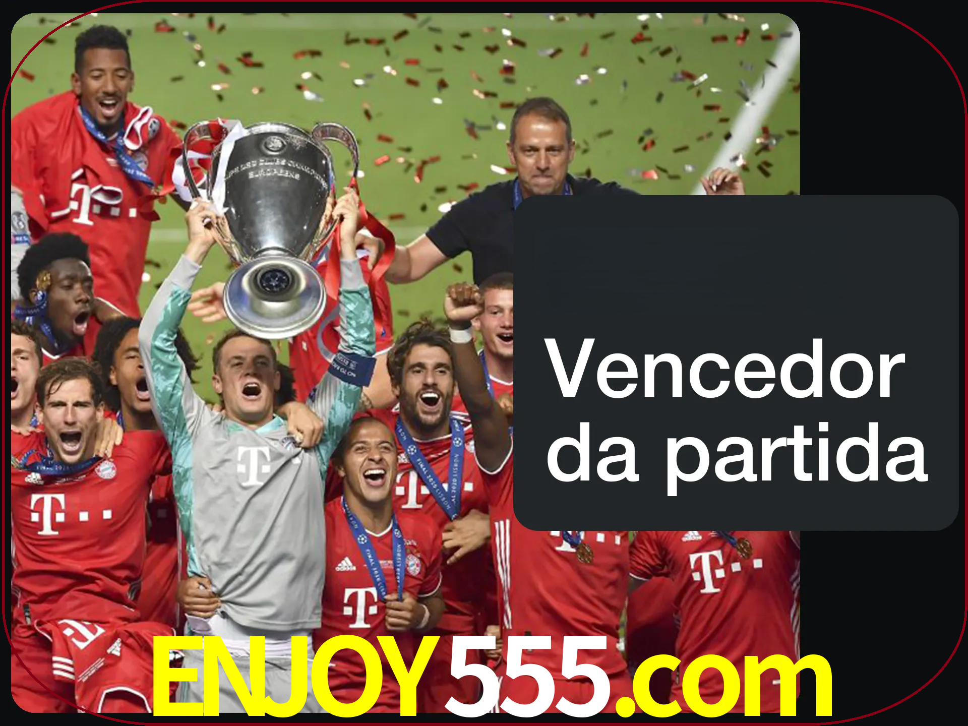 Aposte no vencedor e ganhe uma grande quantia de dinheiro.