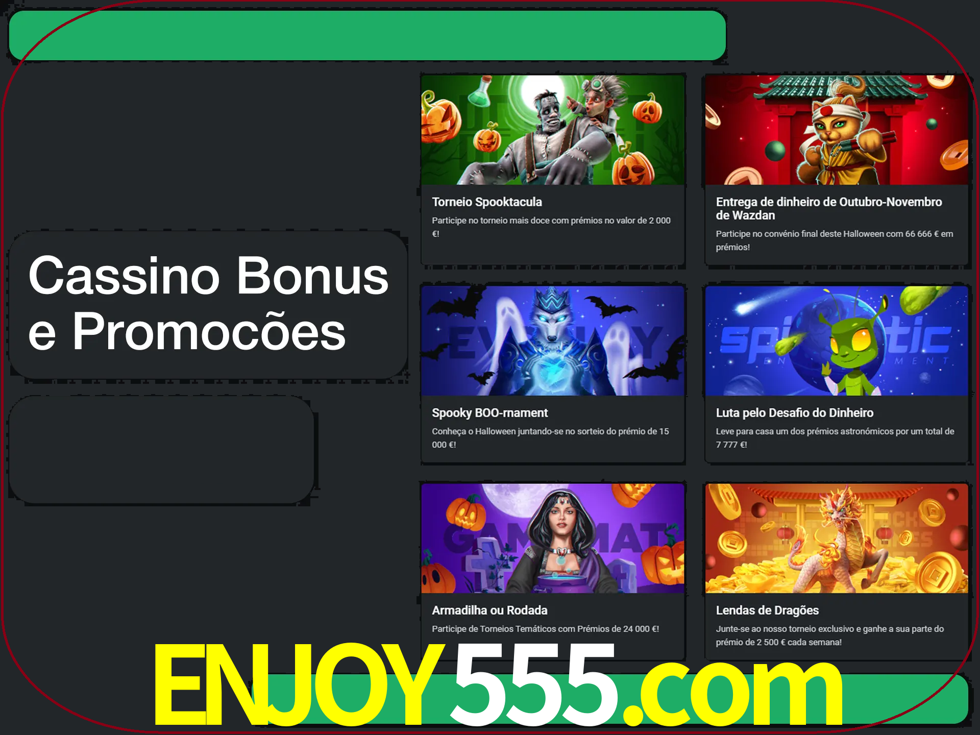Verifique se há novos bônus de cassino para reivindicar.