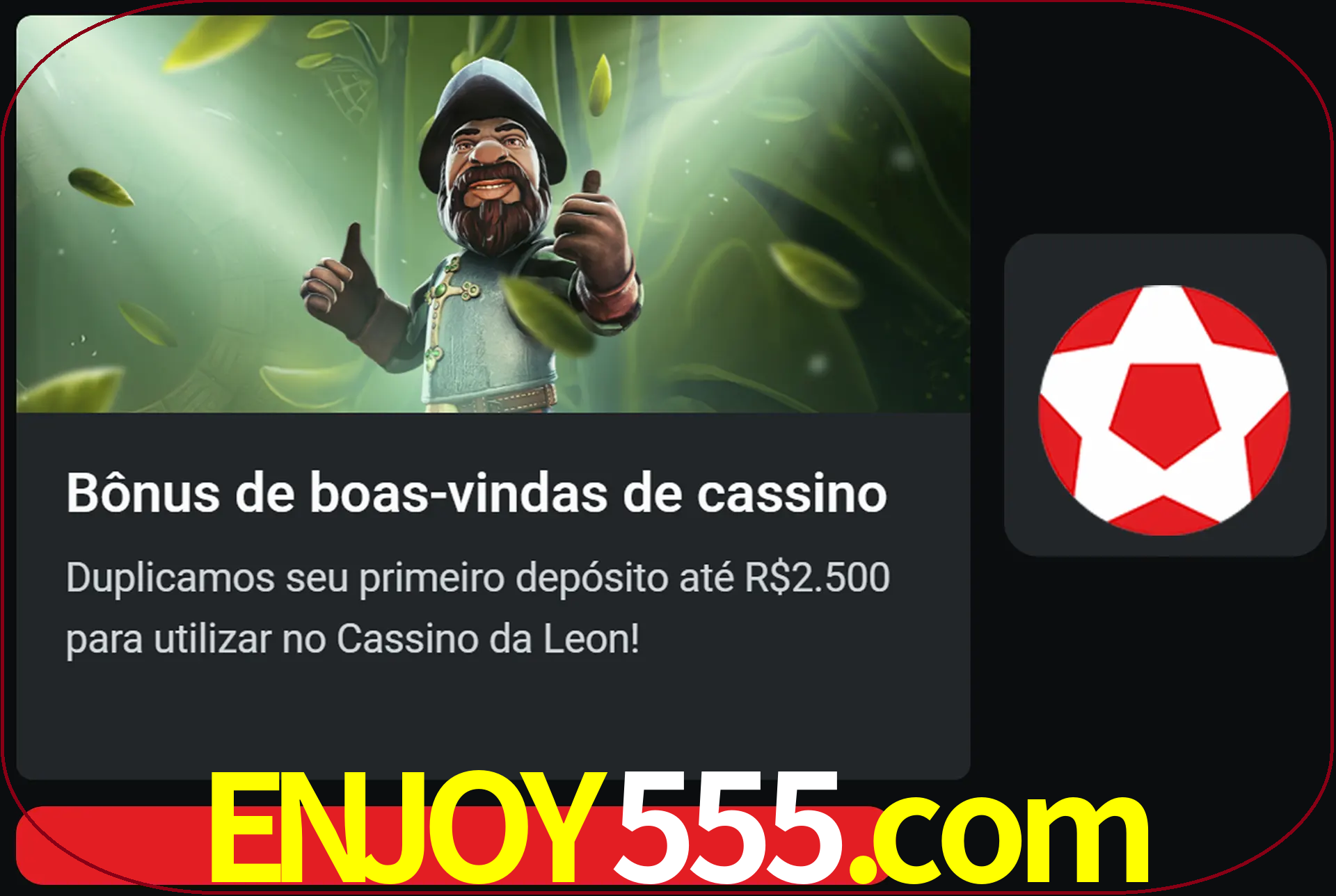 Receba seu dinheiro do bônus de boas-vindas após o primeiro depósito.